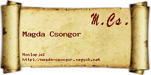 Magda Csongor névjegykártya